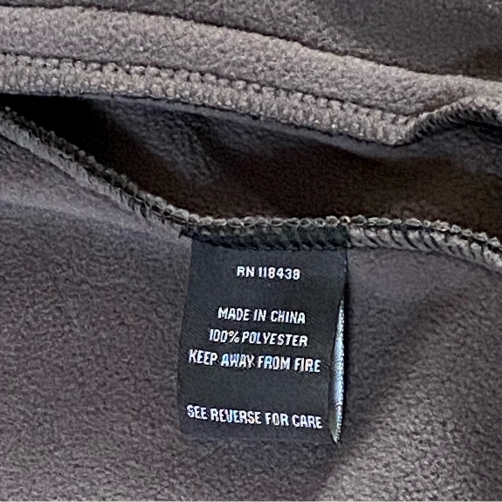 MERCEDES-BENZ USA COLLECTION MENS BLK FULL-ZIP WAFFLE GRID FLEECE JACKET XL NWOT - Picture 13 of 14